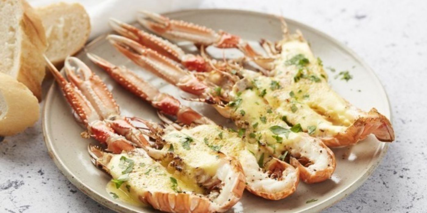 Gegratineerde langoustines